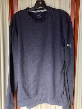 Puma Golf Sweatshirt Mens Size XL Cloudspun Crewneck Navy Blue
